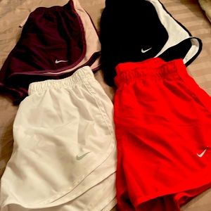 Lot of 5 Nike Dry fit running shorts